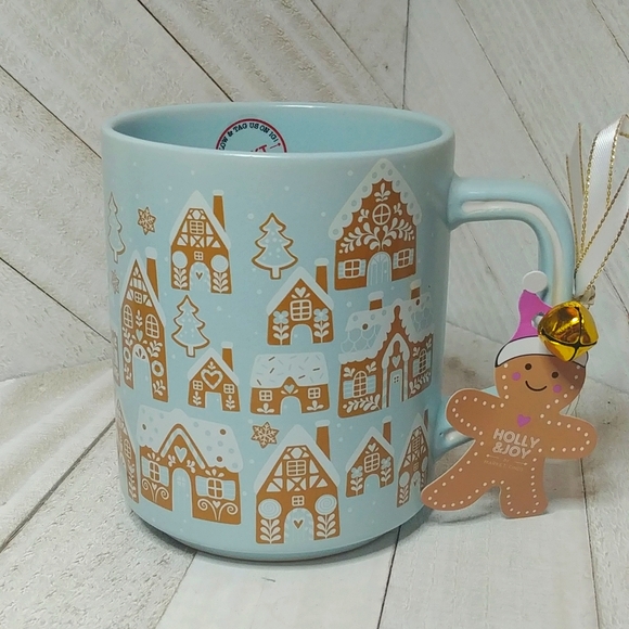 NWT Gingerbread House Blue Christmas Holiday Mug - Picture 1 of 4
